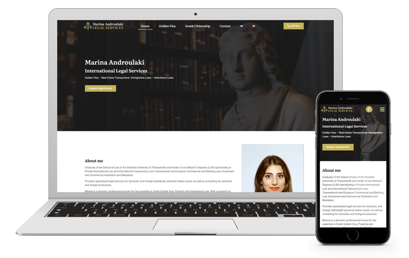 Professional, SEO-optimized business website for a lawyer